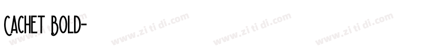 Cachet Bold字体转换
